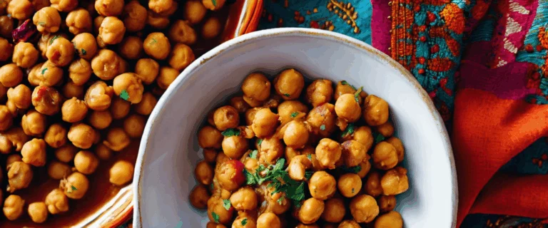 Délices marocains : la recette authentique de pois chiches parfumés